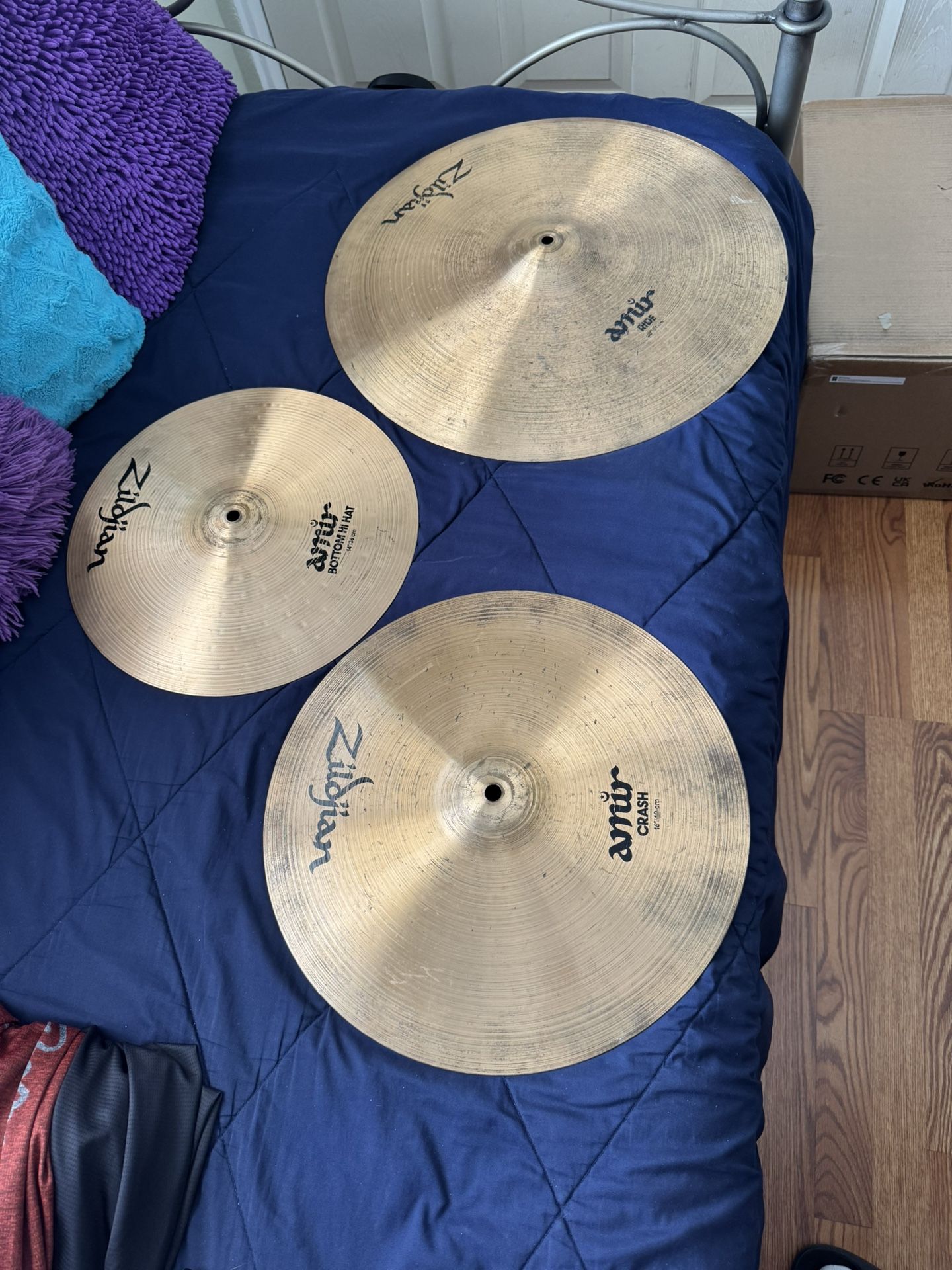 Vintage Zildjian AMIR Cymbals Made in USA