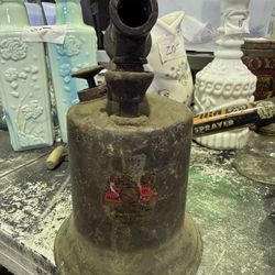 vintage blow torch made by The Turner Brass Works in Sycamore, Illinois.