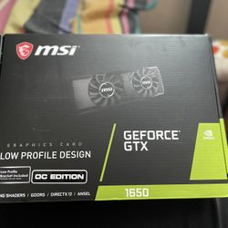 MSI GeForce GTX 1650 Low Profile Design