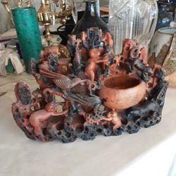 Vintage Asian Carved Vase