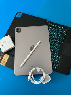 Apple IPad Pro 11” 4th Generation (2022 Model / M2 chip ) 128GB with Keyboard, pen & Accessories (256gb /512GB)