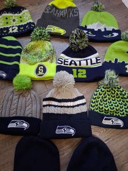 12 Seattle Seahawks  beanies... yes they're available