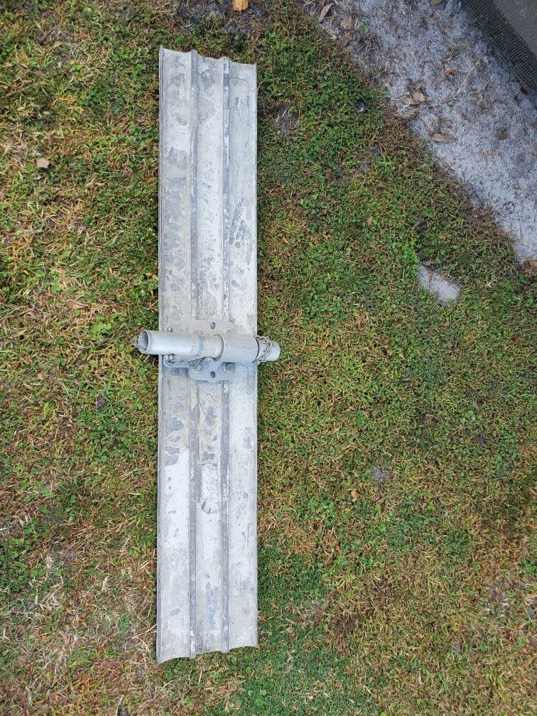 Bull Float With Groover Attached 