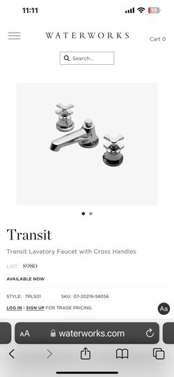 Waterworks Bathroom Faucet