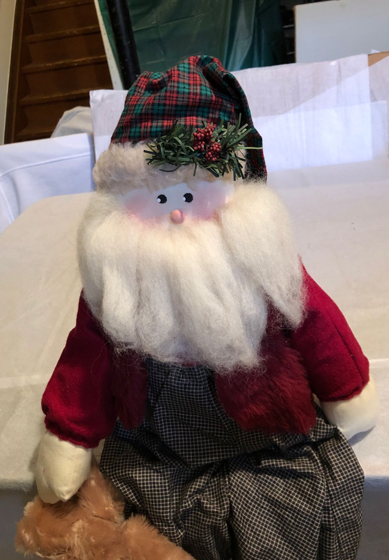 Weighted Sitting Santa Claus