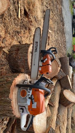 Small tree, stump removal and clearing.