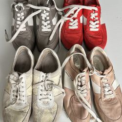 Michael Kors Women’s 	Allie Nylon and Leather Sneaker