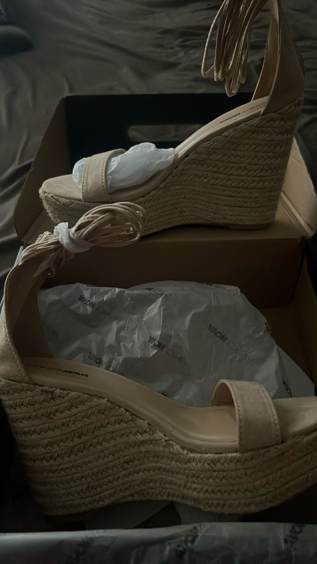 Beige Wedges