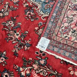 Persian Rug 11”8 X 8”8 - 100% Wool w/ Cotton Foundation