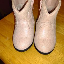 Toddler Shimmer Zipper Western Boots