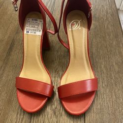 Red Heels New Size 7 1/2