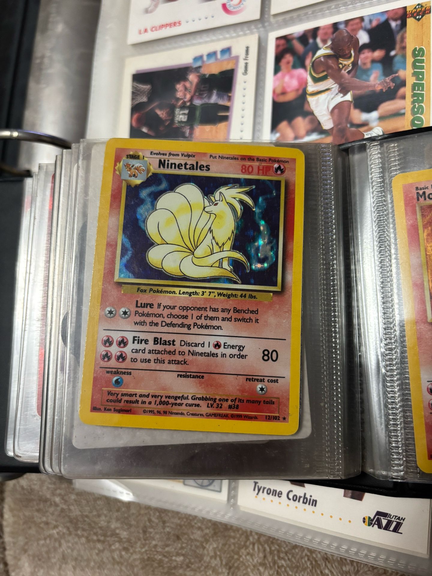 Ninetales 90s Pokemon Card