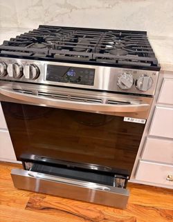 LG Smart Gas Slide Stainless Steel Cooktop