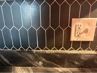 NEW Floor & Decor Jet Black Basalt Picket Mosaic Tile – 12 Boxes – Approx 97 Sq Ft – $200