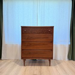 Mid Century Wood Dresser 