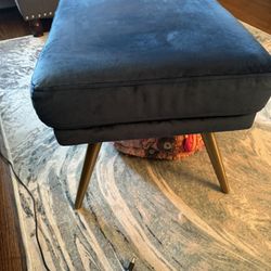 Blue ottoman
