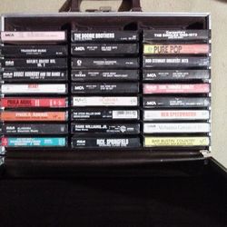 27 Old Cassettes With Case 