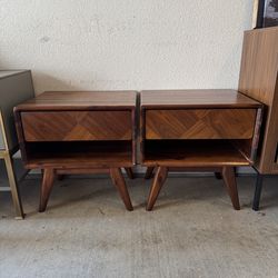 Solid Acacia Wood Nightstands