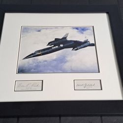 Lockheed/Skunkworks Double Signed A-12 Oxford - Authentic & Certified