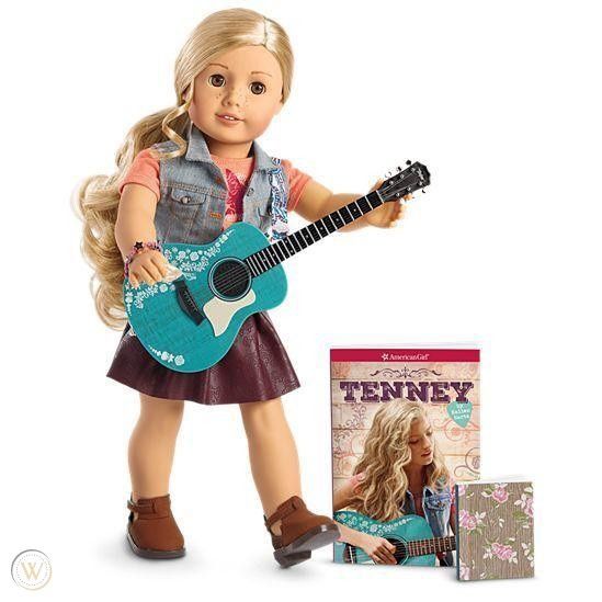 American Girl Tenney doll & guitar new