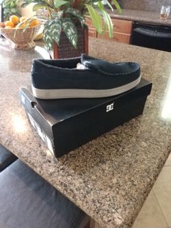 Brand New Black Suede DC Shoes Slippers