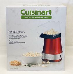Cuisinart EasyPop Hot Air Popcorn Maker Red Brand New In Box
