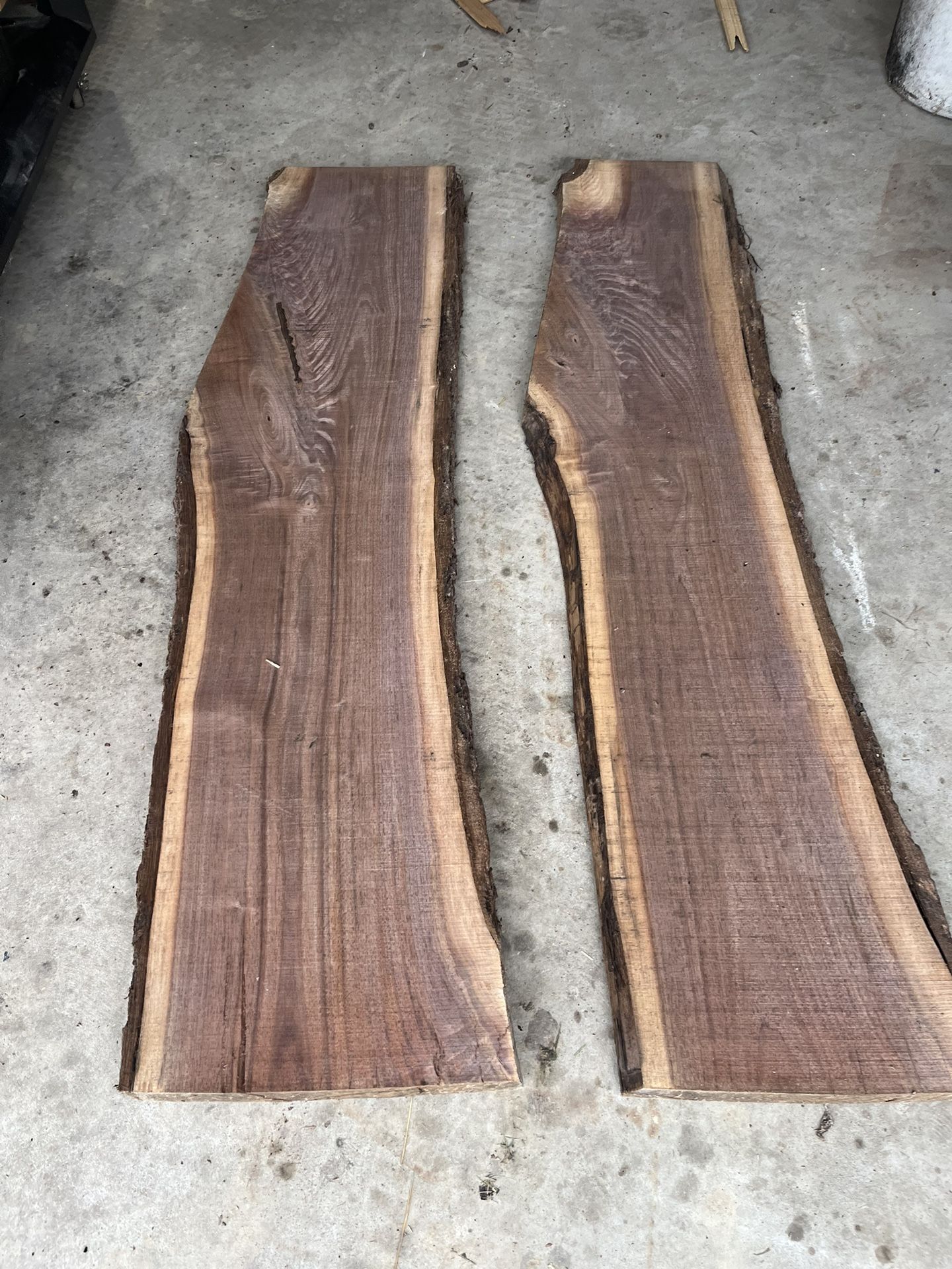 Large Black Walnut Live Edge Slabs