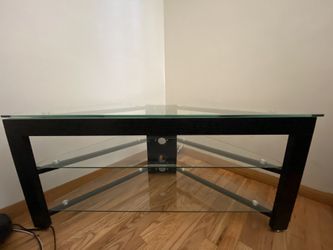Glass tv stand