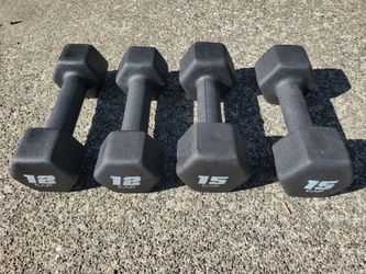 CAP Hex Dumbbells – 12 lb and 15 lb Weights
