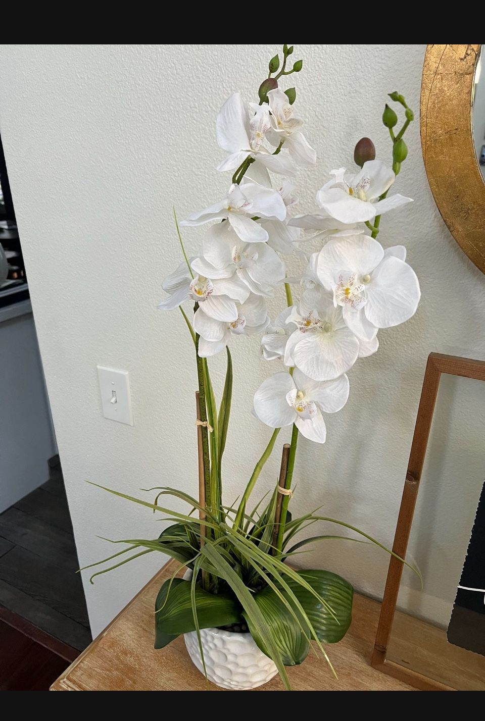 Faux Orchid Fake Plant