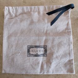 Gucci Drawstring Dust Bag Only 9.5x9.5 Inches