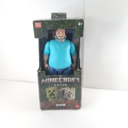 Minecraft Movie Toys Action Figure Large Scale 12" Steve Mattel 
