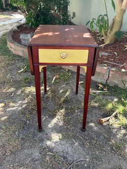 Refinished Artsy Side Table