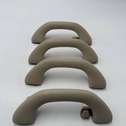 OEM VW Audi Interior Grab Handles Beige Set of 4 Roof Assist Handles Headliner