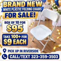 Brand new plastic chairs for sale!