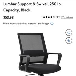 Office Chair Black New