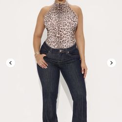 Fashion Nova Leopard Bodysuit 