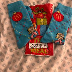 Grinch Macdonalds Socks 