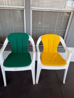 Patio chair cushions. $5.00 Each. NO HOLD