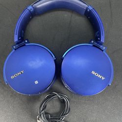 Sony MDR-XB950BT Extra Bass Wireless Stereo Bluetooth Headphone - Blue W/cabel