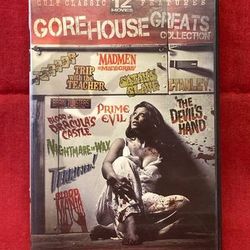 Gorehouse Greats Collection DVD set 3 discs 12 movies cult classics horror 