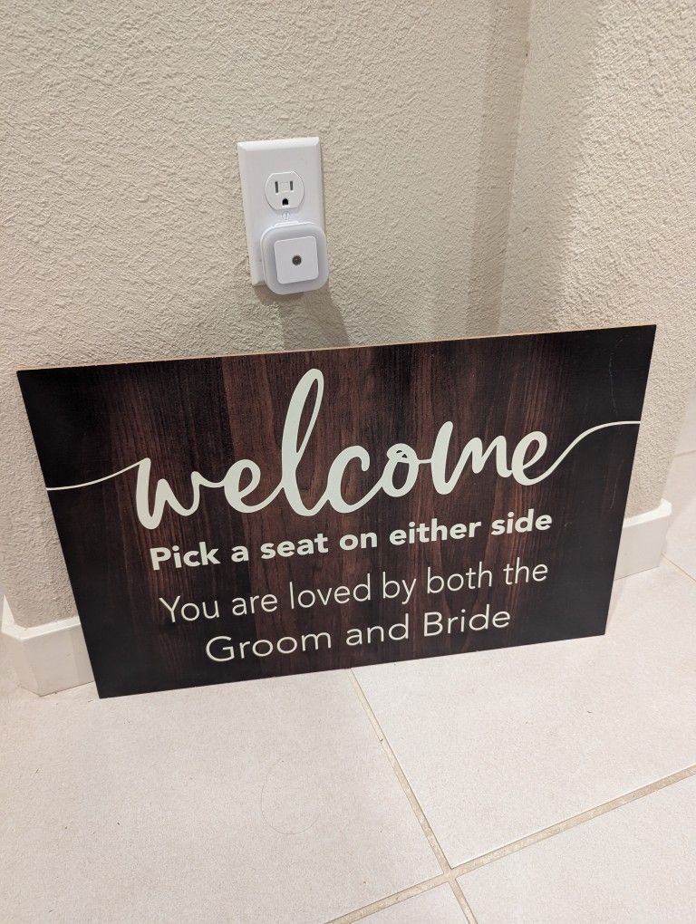Wedding Welcome Sign