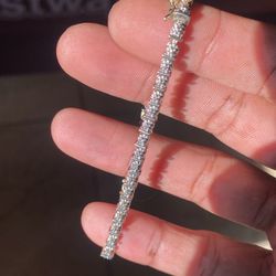 Diamond Tennis Bracelet/silver