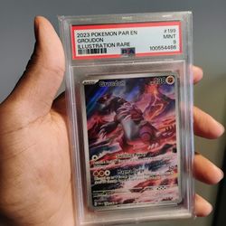 PSA 9 Groudon #199 Paradox Rift 