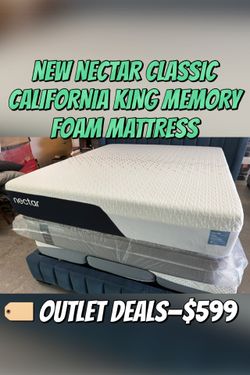 NEW NECTAR CLASSIC CALIFORNIA KING MEMORY FOAM MATTRESS