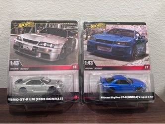 Hot Wheels  Premium 1:43 Scale Nissan Skyline GTR’s