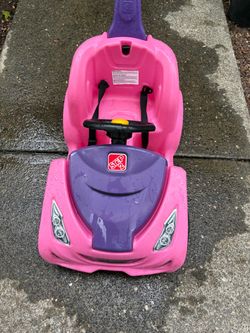 Kids push car