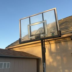 Basketball Hoop With Brand, New Rim And Net