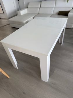 Modern White Dining Table