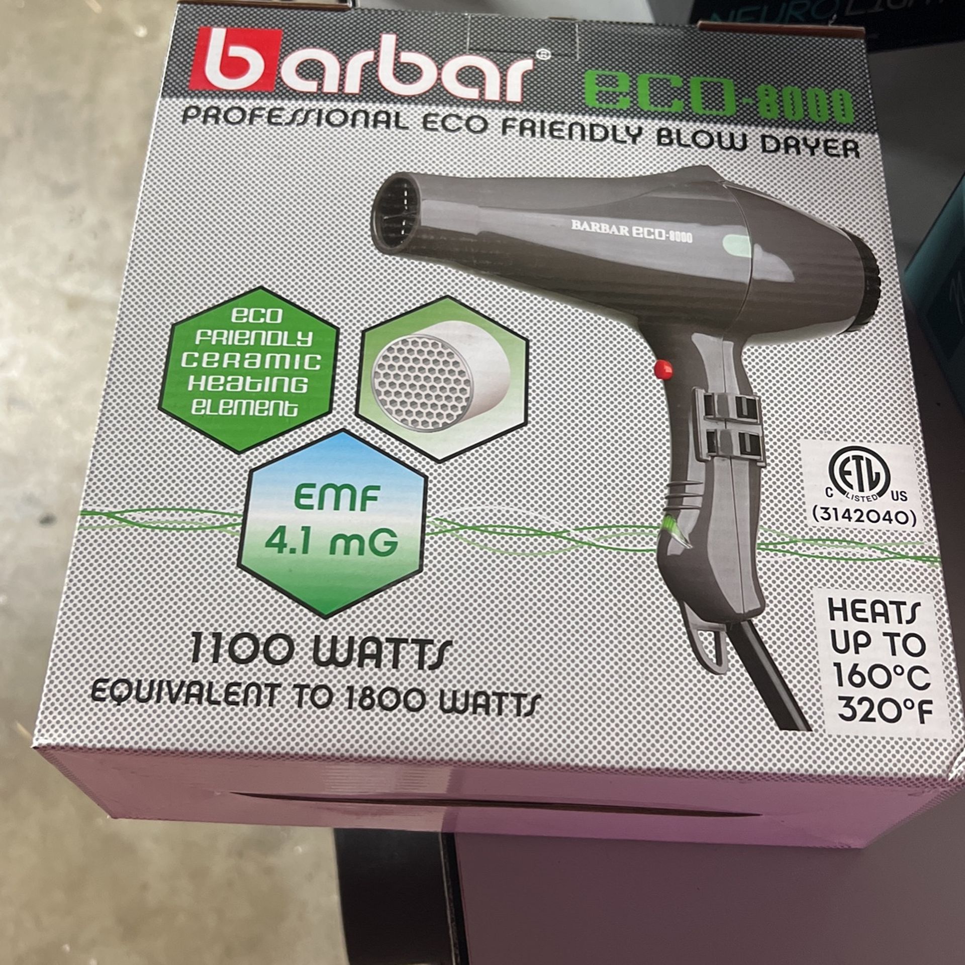 Barbar Eco friendly blow dryer
